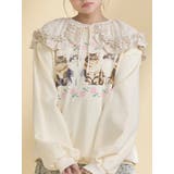 ベージュ | lace frill collar | merry jenny