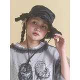 ブラック | frill nylon hat | merry jenny