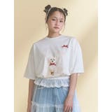 ribbon dog collage tee | merry jenny | 詳細画像16 