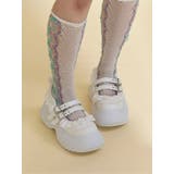 frill mary jane metal sneakers | merry jenny | 詳細画像5 