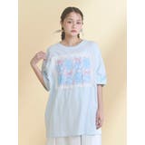 ブルー | ひみつのゆらめきフレームTee | merry jenny