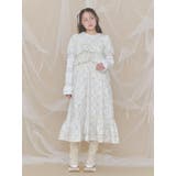 ブルー | jacquard tieredワンピース | merry jenny