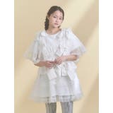 オフホワイト | Tulle ribbon harness | merry jenny