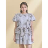 アイスブルー | Tulle ribbon harness | merry jenny