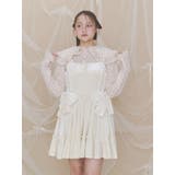 サイドリボンベロアミニキャミワンピース | merry jenny | 詳細画像2