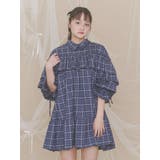 チェックフリルシャツミニワンピース | merry jenny | 詳細画像15