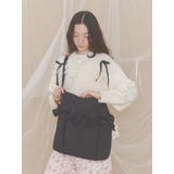 ブラック | パデットリボンショルダーバッグ | merry jenny