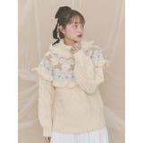 bear yoke knit tops | merry jenny | 詳細画像10