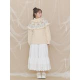 bear yoke knit tops | merry jenny | 詳細画像13