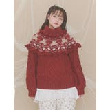 bear yoke knit tops | merry jenny | 詳細画像15