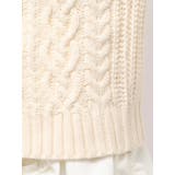 bear yoke knit tops | merry jenny | 詳細画像28