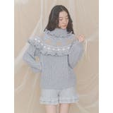 bear yoke knit tops | merry jenny | 詳細画像3