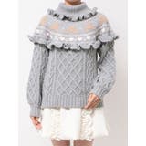 bear yoke knit tops | merry jenny | 詳細画像33