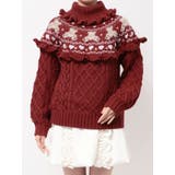 bear yoke knit tops | merry jenny | 詳細画像34