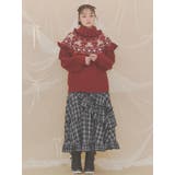 bear yoke knit tops | merry jenny | 詳細画像8
