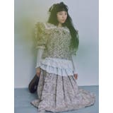 ベロアペプラムティアードトップス | merry jenny | 詳細画像16