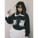 ベロアペプラムティアードトップス | merry jenny | 詳細画像3