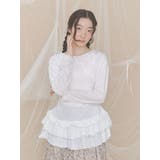 ベロアペプラムティアードトップス | merry jenny | 詳細画像8