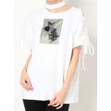 シングルレースアップグラフィックTシャツ | EATME | 詳細画像10