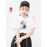 オフホワイト | シングルレースアップグラフィックTシャツ | EATME