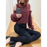 オープンショルダーニットTOP | EATME | 詳細画像5