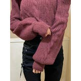 オープンショルダーニットTOP | EATME | 詳細画像7
