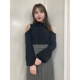 オープンショルダーニットTOP | EATME | 詳細画像8