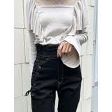 レースコンビラッフルニットTOP | EATME | 詳細画像5