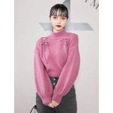 ショルダーレースアップニットTOP | EATME | 詳細画像15