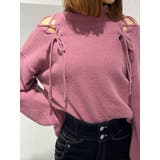 ショルダーレースアップニットTOP | EATME | 詳細画像3