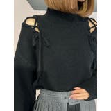 ショルダーレースアップニットTOP | EATME | 詳細画像6