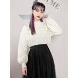アイボリー | ショルダーレースアップニットTOP | EATME