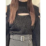 ベルトオープンショルダーニットTOP | EATME | 詳細画像18