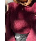 ベルトオープンショルダーニットTOP | EATME | 詳細画像9