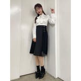 トリプルベルトチュールコンビフレアスカート | EATME | 詳細画像9