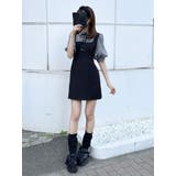 パフスリーブレイヤードワンピース | EATME | 詳細画像2 