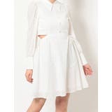 オフホワイト | ウエストオープンコットンレースワンピース | EATME