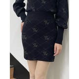 ブラック | EMロゴニットスカート（セットアップ可能） | EATME