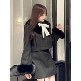 フェイクファーカラーショートジャケット（セットアップ可能） | EATME | 詳細画像14 