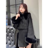 フェイクファーカラーショートジャケット（セットアップ可能） | EATME | 詳細画像18 