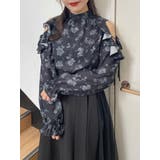 フリルリボンオープンショルダーブラウス | EATME | 詳細画像19 