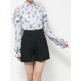 フリルリボンオープンショルダーブラウス | EATME | 詳細画像33 