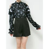 フリルリボンオープンショルダーブラウス | EATME | 詳細画像34 