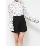 フリルリボンオープンショルダーブラウス | EATME | 詳細画像35 