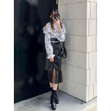 フリルリボンオープンショルダーブラウス | EATME | 詳細画像6 