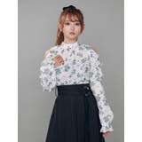 フリルリボンオープンショルダーブラウス | EATME | 詳細画像9 