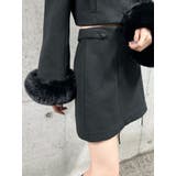 ブラック | ヘムガータータイトスカート(セットアップ可能) | EATME