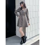 ダブルベルトサイドプリーツワンピース | EATME | 詳細画像3