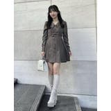 ダブルベルトサイドプリーツワンピース | EATME | 詳細画像30