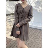 ダブルベルトサイドプリーツワンピース | EATME | 詳細画像35